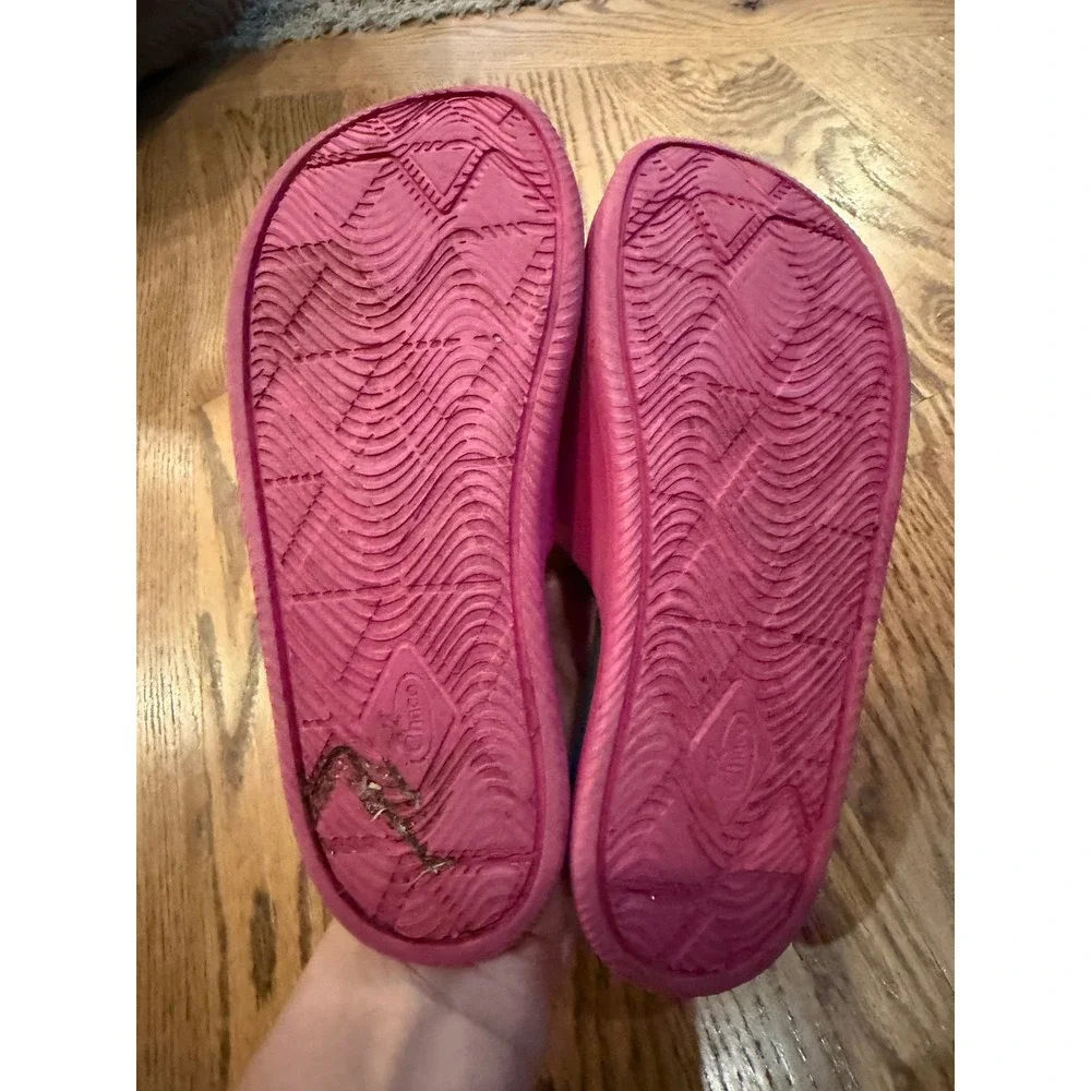 Chaco Chillos Slide Sandals Kids Size 3 Pink Adjustable Straps Lightweight